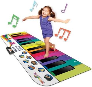 Kidzlane Floor Piano Mat for Kids and Toddlers | Giant 6 ft. Piano Mat, 24 Keys, 10 Song Cards, Built in Songs, Record & Playback, 8 Instrument Sounds | Dance Mat Toy for Boys & Girls Ages 3 Plus