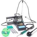 YIHUA 982-III Precision Soldering Station Kit C245-Compatible with 3 C245 Soldering Iron Tips, Lead-Free Solder Wire, Sleep Mode, Auto Standby, Tip Change Slots, Full-Color Display