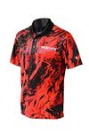 Unicorn Darts Shirt | Pro-Tech Camo | Cool Breathable Soft-Feel Micro Mesh 3-Tuk Polyester | Red with Black Collar & White Logo | XXL | to fit Chest 47-50 inches