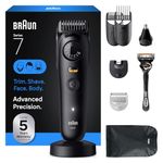 Braun Beard Trimmer for Men, Hair Clipper,Electric Razor for Face, Hair & Body, All-in-One Series 9 Pro, with Gillette Labs Razor, Cordless, AIO9550