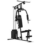 Soozier Home Gym Machine, Multifunction Gym Equipment with 99lbs Weight Stack for Back, Chest, Arm, Legs, and Full Body Workout