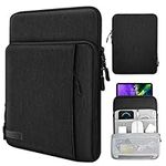 TiMOVO 9-11 Inch Tablet Sleeve Bag for iPad Pro 11 2022-2018, iPad 10.2 2021-2019, iPad 10th Generation 2022, iPad Air 5/4 10.9, Galaxy Tab S9/S8/A8/A7 2023, Protective Bag with Pockets, Black