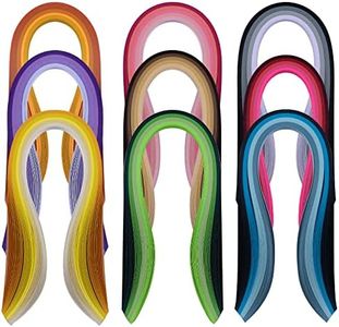 Paper Quilling Strips Set，36 Colors 900 Strips Width 3mm Length 39cm