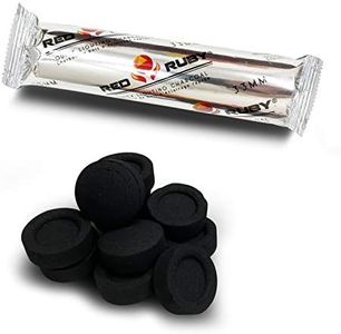 Charcoal Tablets for Incense – Quick Light Coal Tablets – Charcoal Disks – 33 mm Coal Rolls – Pack of 10 Coal Briquettes – Slow Burn - Instant Lighting (Roll of Charcoal Discs)