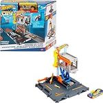 Hot Wheels City Downtown Repair Station Playset with 1 Hot Wheels Car, Connects to Other Sets & Tracks, Gift for Kids Ages 4+