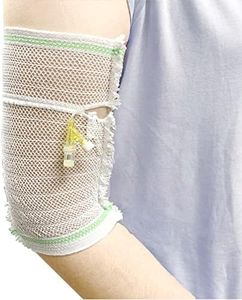 QIYAT PICC Line Cover Sleeve - Bras de soins infirmiers PICC Shield Catheter Protector pour adulte et adolescent, filet élastique, ultra-doux, respirant, confortable (XL)
