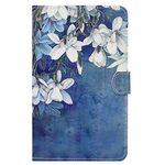 HereMore Samsung Galaxy Tab A 10.1 Inch Case SM-T580/SM-T585 - Leather Case Stand Cover for Samsung Galaxy Tab A6 10.1" Tablet, Magnolia Flower