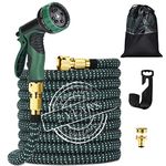 Hose Pipe 150FT Flexible Expandable Garden Hose with 9 Function Hose Pipe Spray Gun Durable 3750D and Double Latex Core Outdoor Water Hose for Gardening Watering Washing