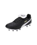 PUMA Unisex King TOP FG/AG Soccer Shoe, Black White Gold, 9 UK