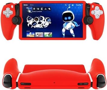 WUXIDIXI Silicone Protective Case for PS5 Portal, Soft Protective Skin Cover Case for PlayStation Portal Remote Player, Shockproof Anti-Scratch - Red