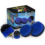 Drillbrush Swimming Pool Accessories - Drill Brush Power Scrubber Kit - Pool Brush for Vinyl Liners - Hot Tubs and Spas - Pool Cover Brush Heads - Hot Tub Power Scrub Brushes - Walls and Deck