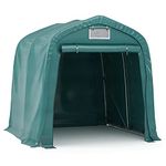 vidaXL Garage Tent Outdoor Canopy Carport Tent Vehicle Tool Shed Storage Shelter Car Gazebo Portable Item Marquee for Bike PVC Green