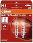 OSRAM NIGHT BREAKER® SILVER, H1, halogen headlight lamps, Hanging folding box (2 lamps)
