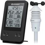 Bresser Wireless Weather Station with Outdoor Sensor 3-in-1 Professional Wind Gauge with Display for Wind Speed, Temperature and Humidity