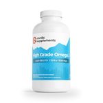 Nordic Supplements High Strength Pharmaceutical Grade Omega 3 Fish Oil Capsules, 1000 mg, Pot of 365 Capsules