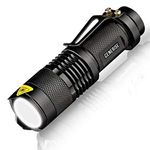 Generise LED Torch Flash Light Pocket Torch - Super Bright High Powered Small Torch for Camping, Fishing, Walking etc - Only 1xAA Battery Required