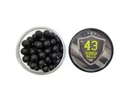 100 x Hard Rubber Balls Paintballs Reballs for Training Shooting Home and Self Defense Pistols in 43 caliber