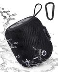 Maxesla Mini Portable Bluetooth Speaker Wireless, 10W Speakers Wireless Bluetooth, Portable Speaker Up to 20hours Playtime, IPX67 Waterproof Wireless Speaker Dual Stereo Pairing, USB Type C, Carabiner