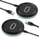 Samsung Fast Wireless Charger Pad, 2 Pack 15W Wireless Charging Pad Fast Charging Station for Samsung Galaxy S24 S23 FE S23 S22 S21 Note 20,iPhone 15 14 13 12 Pro Max,Google Pixel 8 Pro 7a 7 Pro 6 Pro
