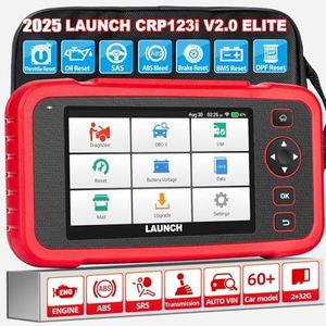 OBD2 Scanner Car Diagnostic Tool LAUNCH CRP123i V2.0, OBD Scanner with 4 System ENG/ABS/SRS/AT Diagnosis, 7 Reset Throttle/Oil/SAS/DPF/ABS/Brake/BMS Auto, Lifetime Software Update