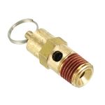 PATIKIL 1/4" Male NPT Safety Valve, Air Pressure Release Valve for Air Compressor, 150PSI Set Pressure