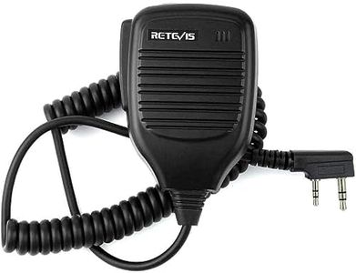 Retevis Shoulder Speaker Mic 2 Pin Walkie Talkie Speaker Microphone Compatible with Retevis H-777 RT21 RT22 RT68 RT86 RT85 RT22S RT19 RT17 Baofeng UV-5R UV-82 888S Arcshell AR-5 2 Way Radio(1 Pack)