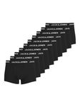 JACK & JONES Mens Solid 10 Pack Boxer Trunks Black M
