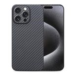 Ultra Thin Aramid Carbon Fiber Case for Apple iPhone 16 pro, Camera Full Cover Protection Black