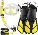 Adults Mask Snorkel Fins Set, Snork