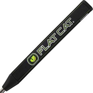 Plat Cat Unisexe Tak Putter Grip, Homme Standard, Noir-Lime