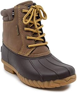 Nautica Boys Waterproof Duck Boot Winter Shoe Big Kid-Little Kid-Toddler-Channing Toddler-Brown Size-11