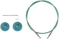 Options Interchangeable Circular Knitting Needle Cables - Green Cables (40", Green)