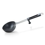 Prestige Hard Anodised Tadka Pan 10 cm | Stay Cool Handle | Built-in Stand | Metal Spoon Friendly | Base Thickness 3 mm | 2Y Warranty | ISI Certified