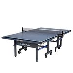 JOOLA Tour - Competition Grade MDF Indoor Table Tennis Table with Quick Clamp Ping Pong Net Set - 10 Minutes Easy Assembly - USATT Approved - Ping Pong Table with Single Player Playback Mode