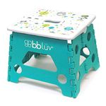 bblüv - Stëp - Foldable Step Stool - Safe, Compact and Easy to Clean (Aqua)