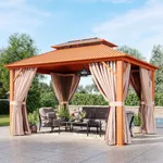 Aoxun Hardtop Gazebo 10x12ft, Outdo