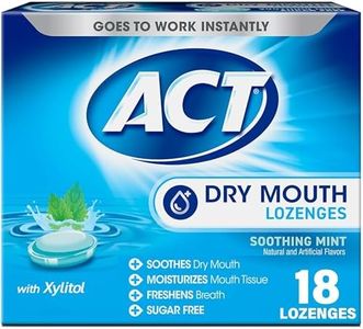 ACT Dry Mouth Soothing Mint Lozenges 18 ea ( Pack of 4)
