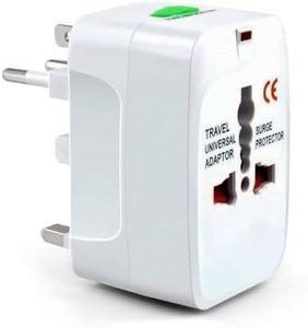 HUMBLE Universal Travel Adapter Plug - International Multipurpose All-in-One Solution for US, AUS, UK, EU, Europe, North/South America & 150+ Countries (Rectangle)
