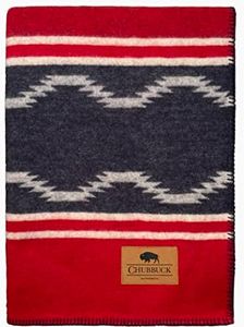 Chubbuck 100% Wool Blanket (60" x 84") - Soft Wool Blanket Camping for Winter - Large Wool Blanket for Camping - Pure Wool Blankets for Cold Weather - Wool Fire Retardant Blanket (Navigator)