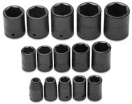 Stanley J74104 Proto 15-Piece 6 Point 1/2-Inch Drive Impact Socket Set