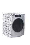 Classic® Front Load Washing Machine Cover for LG 7 Kg & 7.5Kg (60Cmsx63Cmsx81Cms, Half White,Grey)