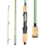 Sougayilang Fishing Pole Carbon Fiber Casting and Spinning Rods - Two Pieces for Bass Fishing- Spinning- 7'0"