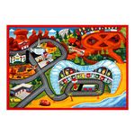 Gertmenian Kids Playroom & Game Room Carpet, Disney Pixar Cars 3 Childrens Rug, Kids Novelty Home Decor, Perfect Area Rug for Boys & Girls Playroom, Bedroom, 54x78 Large, Red