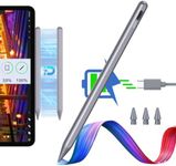 ESR for iPad Pen,Stylus Pen for iPad Pencil（2nd generation）with Palm Rejection，Stylus Pen Wireless Charging ，Tilt Sensitivity，Compatible with iPad Pro 12.9/11, iPad Air 5/4, and mini 6, Dark Silver