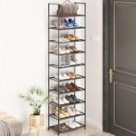 SPUSEN Shoe Rack, 9 Tier Shoe Storage Organizer Fit 18-22 Pairs Shoes,Metal Tall Shoe Shelf for Closet,Entryway,Garage,Bedroom,Cloakroom