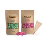 Clarabelle Professionals Hair Removal Brazilian Hard Wax Beans For Face, Eyebrow, Back, Chest, Bikini Areas, Legs, Arms and Beards (50 GM, Aloe Vera + Rose Pink)