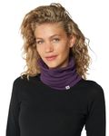 DANISH ENDURANCE Merino Wool Neck Gaiter, Breathable & Sweat-Wicking Neck Warmer for Men & Women Purple 1-pack