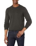 Amazon Essentials Men's Crew Neck Sweater (Available in Big & Tall), Charcoal Heather, M