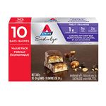 Atkins Endulge Bars - Caramel Nut Chew, Low Sugar, Keto Friendly, High Fibre, 1g Sugar, 2g Carbs, 10ct