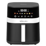 INALSA Air Fryer 5.5 ltr|1400 W with Air Crisp Technology|Air-Fryer with Digital Display|8 Preset Menu & Function Symbols|Air fry, Bake,Roast,Reheat,Dehydrate|Airfryer Recipe book(Tasty Fry D5.5)